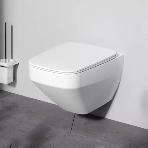 AM.PM  Inspire V2.0 подвесной унитаз FlashClean с сиденьем микролифт, бел мат, изображение 2