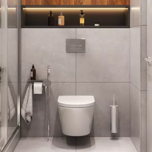 AM.PM Sense набор подвесной унитаз с гиг.душем, изображение 2