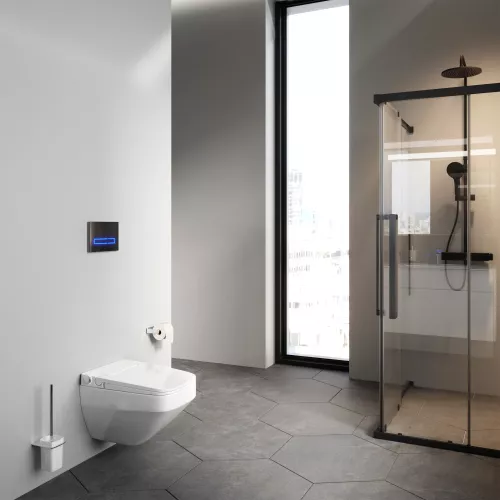 AM.PM  Inspire V2.0 подвесной унитаз с интегрированным электронным биде TouchReel, изображение 12