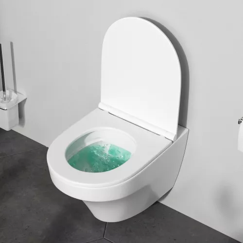 Унитаз подвесной AM.PM Inspire C501700WH безободковый c сид. микролифт, белый, изображение 3