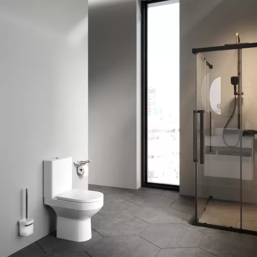 Унитаз напольный AM.PM Spirit 2.0 C708600WH безободковый с сид. микролифт 58WH, белый, изображение 4