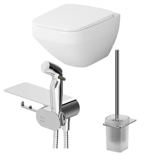 AM.PM Inspire V2.0 набор подвесной унитаз с гиг.душем, изображение 2