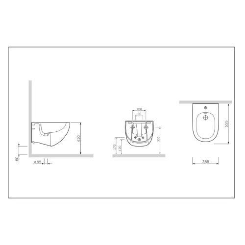 AM.PM Биде подвесное  Sensation, изображение 7