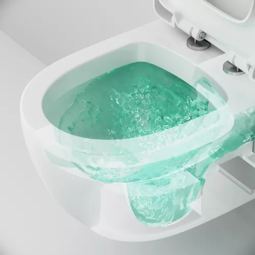 Унитаз подвесной AM.PM Awe C111738WH c сиденьем микролифт, белый, изображение 8