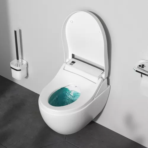 AM.PM Awe подвесной унитаз с электронной крышкой биде Clean Care, изображение 4