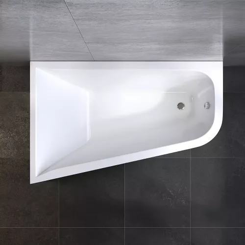 AM.PM Ванна акриловая spirit  ассиметричная 160x100, без слива/перелива, левая, Выбрать размер: 160x100, Ориентация: левая, изображение 2