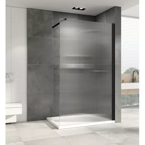 Душевая перегородка ABBER Immer Offen AG61091R8, Цвет профиля: Черный, Выбрать размер: 90, изображение 2