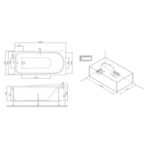 AM.PM Like, ванна акриловая A0, Выбрать размер: 150x70, изображение 13