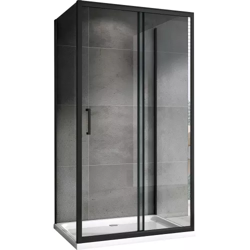 Душевые ограждения: Душевой уголок ABBER Schwarzer Diamant AG30100B-S100B-S100B пристенный 1 в магазине Акватория