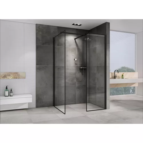 Душевой уголок ABBER Immer Offen AG67128B/AG67129B, Выбрать размер: 120х80, изображение 2