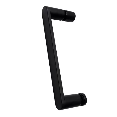 Душевой уголок ABBER Sonnenstrand  прозрачное/черный , в угол, Цвет стекла: прозрачное, Цвет профиля: Черный, Выбрать размер: 100х100, изображение 3