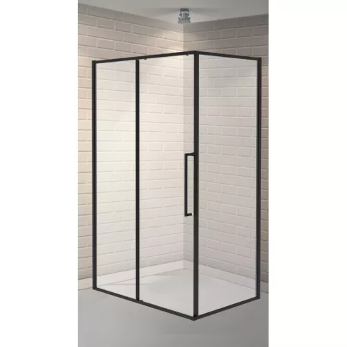 Душевое ограждение ESBANO ESS-108/119/128/129PS-B без поддона, Цвет профиля: Черный, Выбрать размер: 100х80, изображение 2