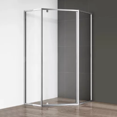 Душевой уголок CEZARES ECO-O-P-1-C-Cr, Цвет профиля: Хром, Выбрать размер: 100х100