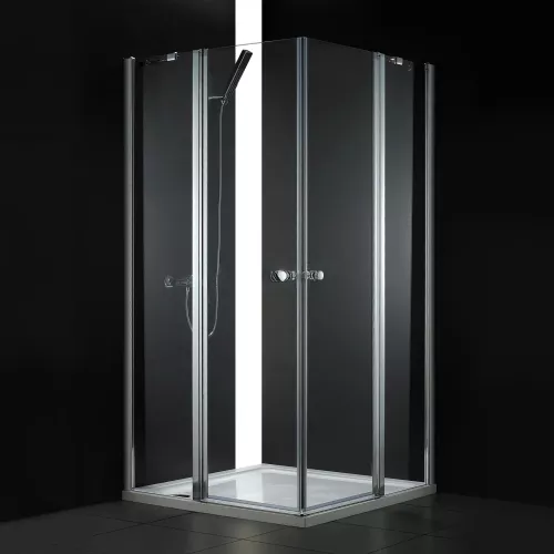 Душевой уголок CEZARES ELENA-W-A-22-C-Cr, Цвет стекла: Прозрачный, Цвет профиля: Хром, Выбрать размер: 100х100