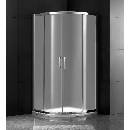 Душевой уголок Gemy Victoria S30062M   матовое стекло, Цвет стекла: матовое, Цвет профиля: Хром, Выбрать размер: 80х80, изображение 2