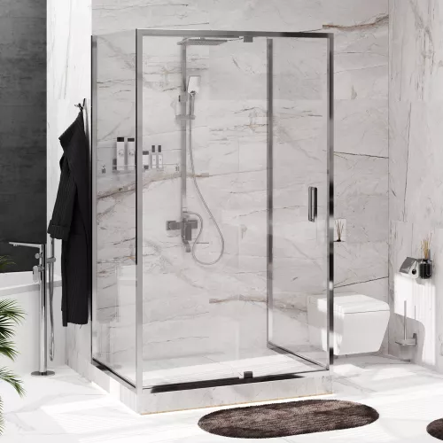 Душевой уголок прямоугольный WasserKRAFT Berkel пристенный, Монтаж: Пристенный, Выбрать размер: 80х120, изображение 2