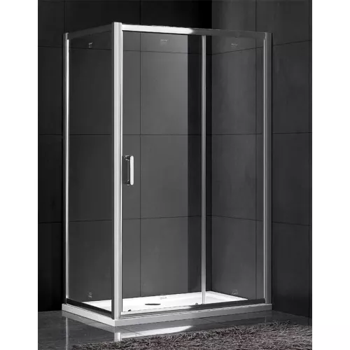 Душевой уголок Gemy Victoria прямоугольный, Цвет стекла: прозрачное, Цвет профиля: Хром, Выбрать размер: 70х100, изображение 2