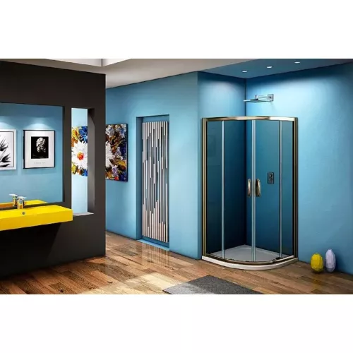 Душевые уголки Good Door  JAZZE R-C-BR/-B-BR без поддона, Выбрать размер: 80x80, Цвет стекла: тонированное, изображение 2