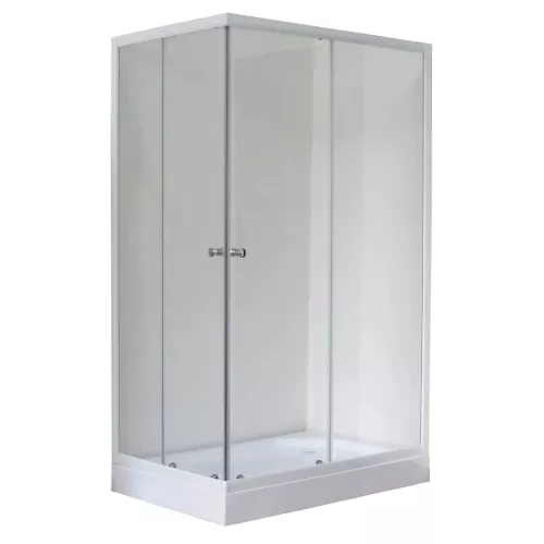 Душевой уголок Royal Bath RB HPD RB HP прямоугольный, Цвет стекла: прозрачное, Высота поддона: Низкий, Цвет профиля: Белый, Выбрать размер: 120x80, Ориентация: правая