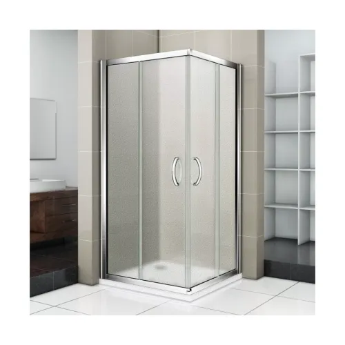 Душевой уголок Good Door Infinity CR без поддона, Выбрать размер: 80x80, Цвет стекла: рифленое, изображение 2
