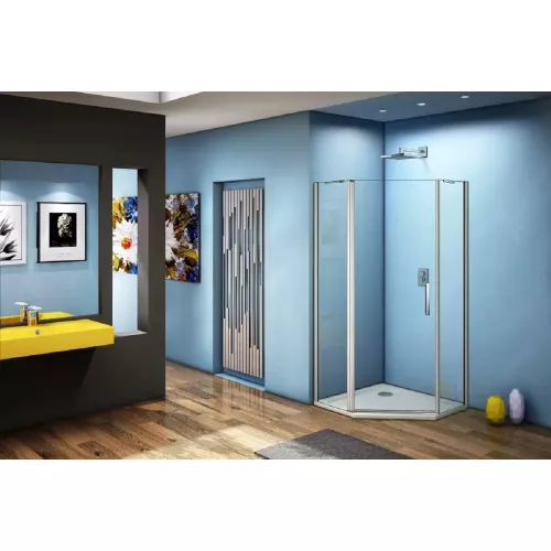 Душевой уголок Good Door  FANTASY PNT-C-CH без поддона, прозрачный, Выбрать размер: 100x100, Цвет стекла: прозрачное, изображение 2