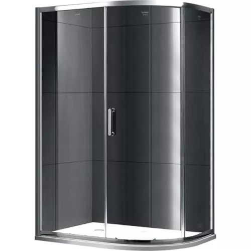 Душевой уголок Gemy Victoria S30181, Цвет стекла: прозрачное, Цвет профиля: Хром, Выбрать размер: 80х120