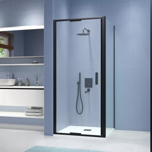Душевой уголок RGW SV-145B, Цвет стекла: прозрачное, Цвет профиля: Черный, Выбрать размер: 1000x700