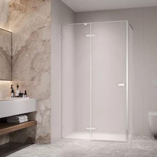 Душевой уголок RGW SV-040 матовое/хром, Цвет стекла: матовое, Цвет профиля: Хром, Выбрать размер: 1000x900