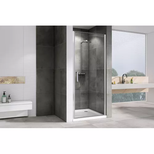 Душевая дверь ABBER Sonnenstrand прозрачное/хром, Цвет стекла: прозрачное, Цвет профиля: Хром, Выбрать размер: 60, изображение 2