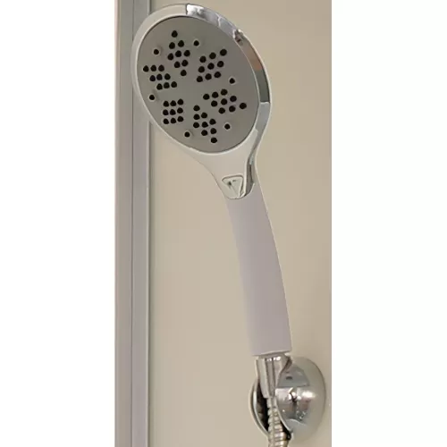 Кабина душевая  BM101/86  PARLY, Цвет стекла: матовое, Высота поддона: Средний, Цвет профиля: Белый, Выбрать размер: 100х100, изображение 6