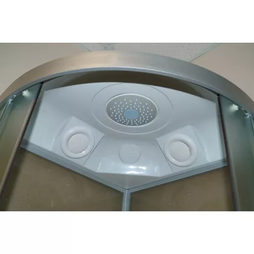 Кабина душевая  PARLY F811, Цвет стекла: матовое, Высота поддона: Низкий, Цвет профиля: Хром, Выбрать размер: 80х80, изображение 3