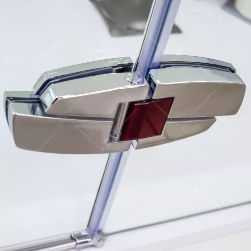 Душевая дверь RGW SA-01, Цвет стекла: прозрачное, Цвет профиля: Хром-Красный, Выбрать размер: 120, изображение 3