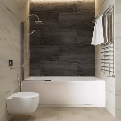 Шторка на ванну Triton Соло 75, Цвет профиля: Хром, изображение 4