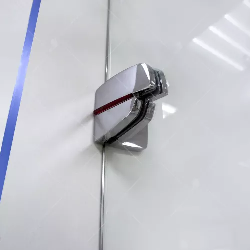 Душевая дверь RGW SA-01, Цвет стекла: прозрачное, Цвет профиля: Хром-Красный, Выбрать размер: 120, изображение 5