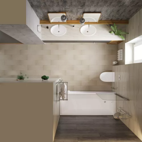 Шторка на ванну Triton Соло 75, Цвет профиля: Хром, изображение 5