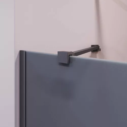 Шторка на ванну RGW SC-150B, Цвет стекла: тонированное, Цвет профиля: Черный, Выбрать размер: 90, изображение 2