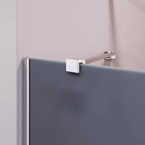 Шторка на ванну RGW SC-151, Цвет стекла: тонированное, Цвет профиля: Хром, Выбрать размер: 60, изображение 2