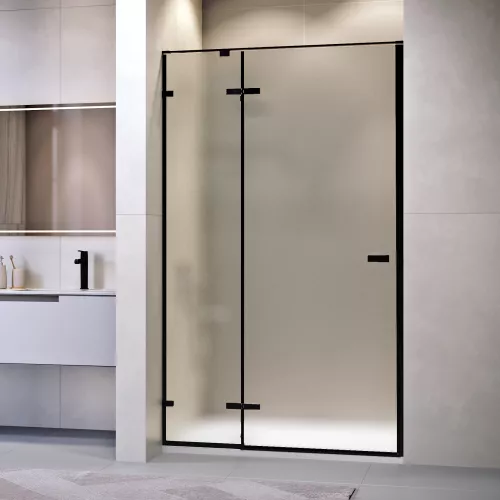 Душевая дверь RGW SV-004B, Цвет стекла: матовое-сатинат, Цвет профиля: Черный, Выбрать размер: 150