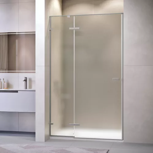 Душевая дверь RGW SV-004Gr, Цвет стекла: матовое-сатинат, Цвет профиля: Серый, Выбрать размер: 130