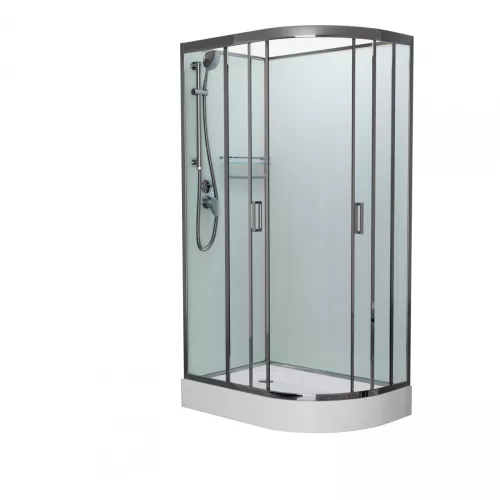 Душевые кабины и сауны: Душевая кабина Frank F418М   L/R  Brilliant  матовое стекло 1 в магазине Акватория