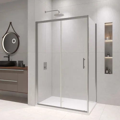 Душевой уголок  RGW PA-145, Цвет стекла: прозрачное, Цвет профиля (вариация): Хром, Выбрать размер: 800x1400