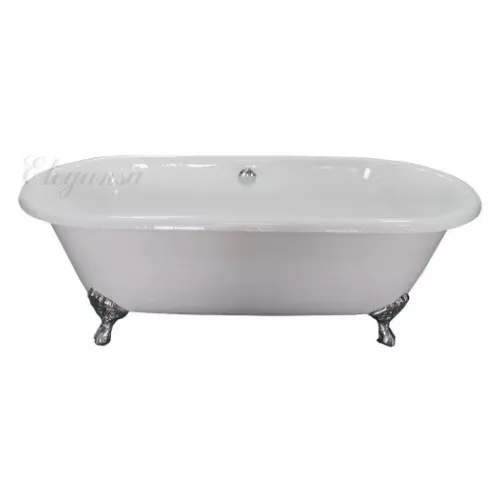 Ванны: ВАННА чугунная ELEGANSA "GRETTA"  IRON FEET сhrome 1 в магазине Акватория