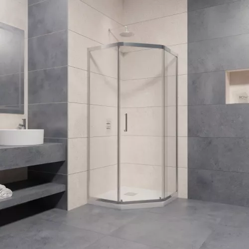 Душевой уголок RGW PA-86, Цвет стекла: прозрачное, Цвет профиля: Хром, Выбрать размер: 900x900, изображение 3