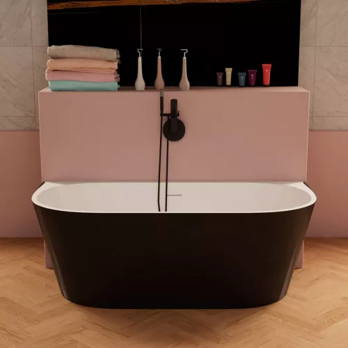 Ванны: Ванна акриловая Frank F6163 White/Black 170х80 1 в магазине Акватория