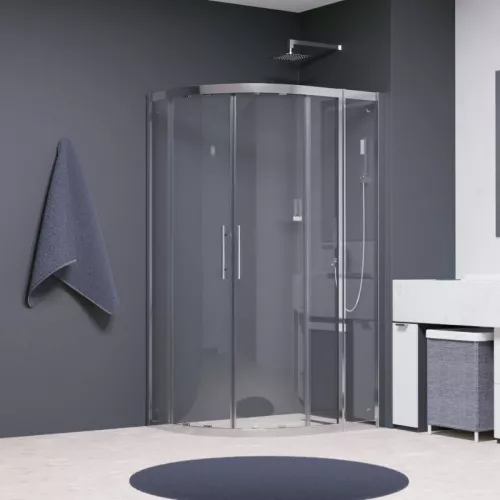 Душевой уголок RGW HO-61(HO-51 + Z-41), Цвет стекла: прозрачное, Цвет профиля: Хром, Выбрать размер: 1000x1300