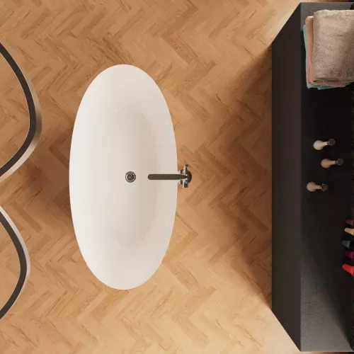 Ванна акриловая Frank F6123 White  170х81, Выбрать цвет: Белый, изображение 4