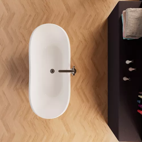 Ванна акриловая Frank F6104 White  170х75, Выбрать цвет: Белый, изображение 4