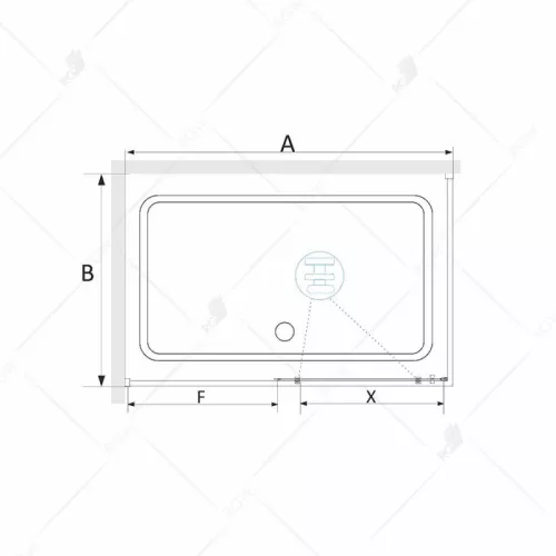 Душевой уголок RGW SV-42 (SV-12 + Z-050-2), Цвет стекла: прозрачное, Цвет профиля: Хром, Выбрать размер: 1000x800, изображение 3