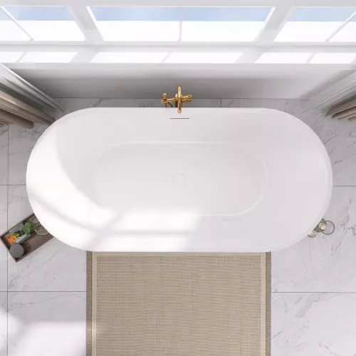 Акриловая ванна ABBER AB9209 170х80, Выбрать цвет: Белый, изображение 8