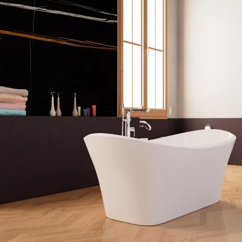 Ванна акриловая Frank F6104 White  170х75, Выбрать цвет: Белый, изображение 2